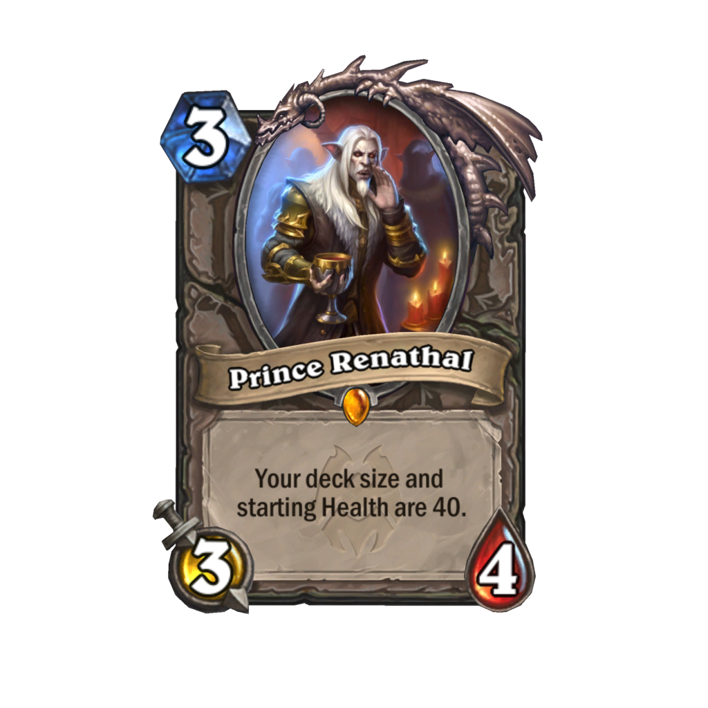 Murder at Castle Nathria Prince Renathal in Hearthstone