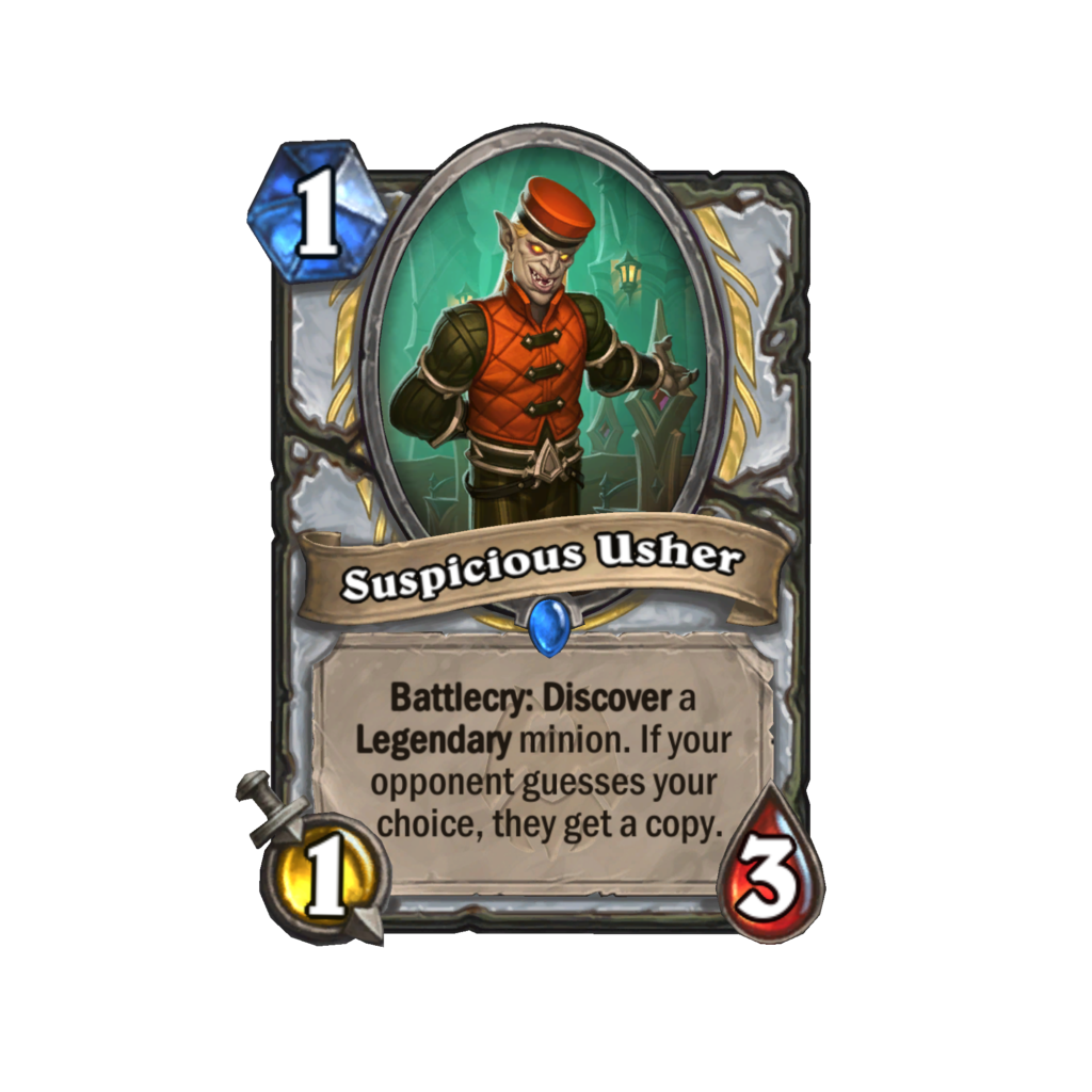 Suspicious Usher in the new hearthstone expansion