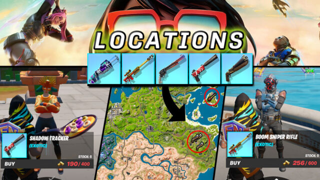 Fortnite Season 3 Exotic & Mythic item locations
