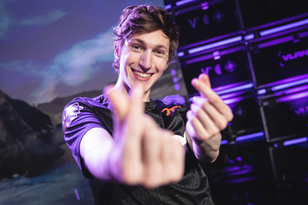 Fnatic Boaster at VCT Masters Copenhagen. (Photo by Colin Young-Wolff/Riot Games)