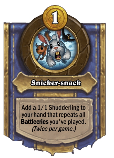 Hearthstone Battlegrounds Shudderwock's Hero Power