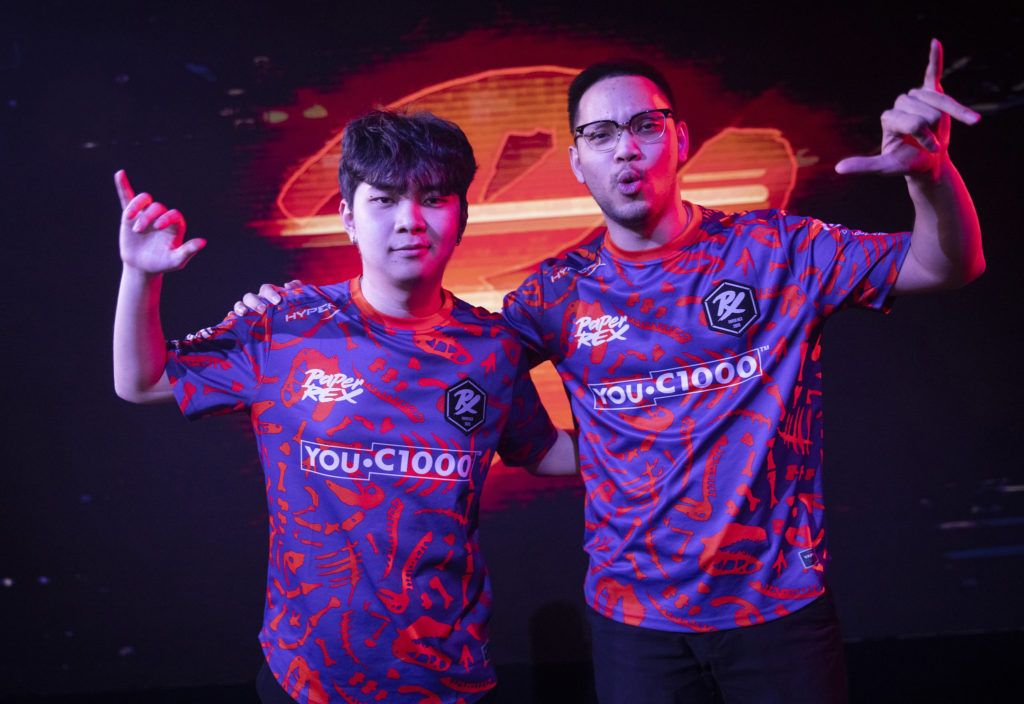 Paper Rex at VCT Masters Copenhagen. (Photo by Colin Young-Wolff/Riot Games)