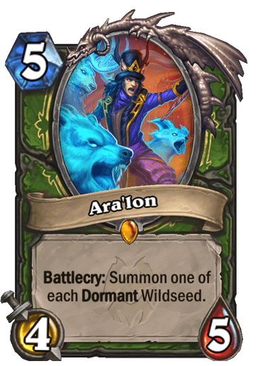 The Ara'lon Hunter Legendary from Hearthstone's Murder at Castle Nathria expansion