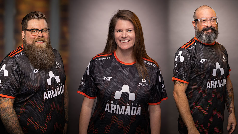 Bennet Newsome (Esports Strategist), Sari Kitelyn (Director of Esports and Project Development) and Jacob Kaplan (Creative Project Strategist)