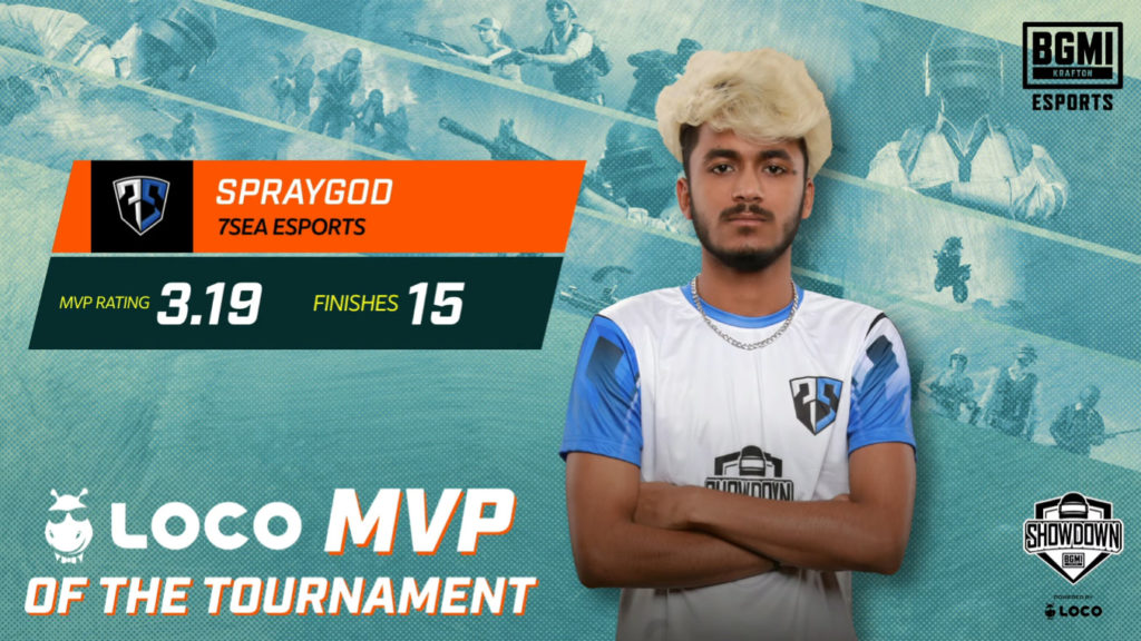 BGMI Showdown MVP Spraygod