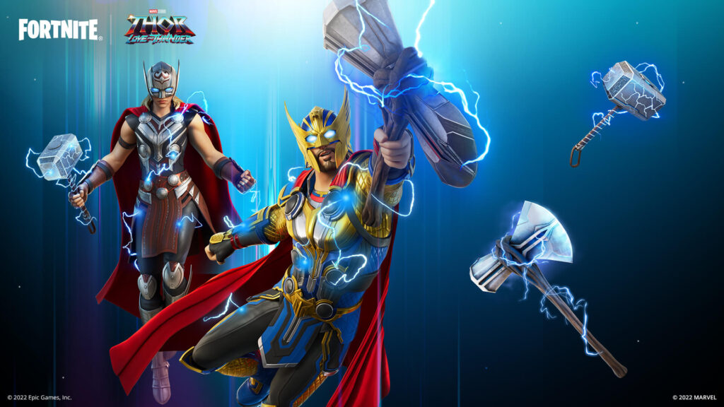 Thor Odinson and Mighty Thor join Fortnite just in time for the release of ‘Thor: Love and Thunder’