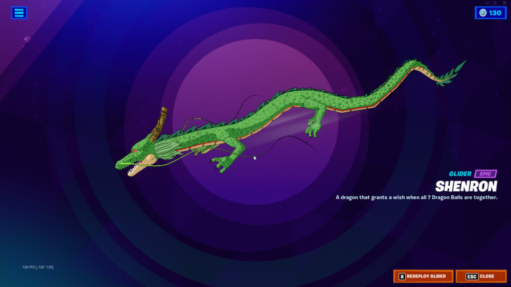 Fortnite Dragon Ball Z Shenron Glider