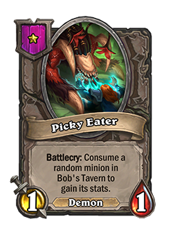 Picky Eater - Image via Blizzard - New Battlegrounds Minion for Season 2