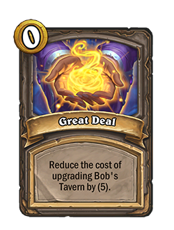 Hearthstone Battlegrounds Patch update Great Deal (Darkmoon Prize)
