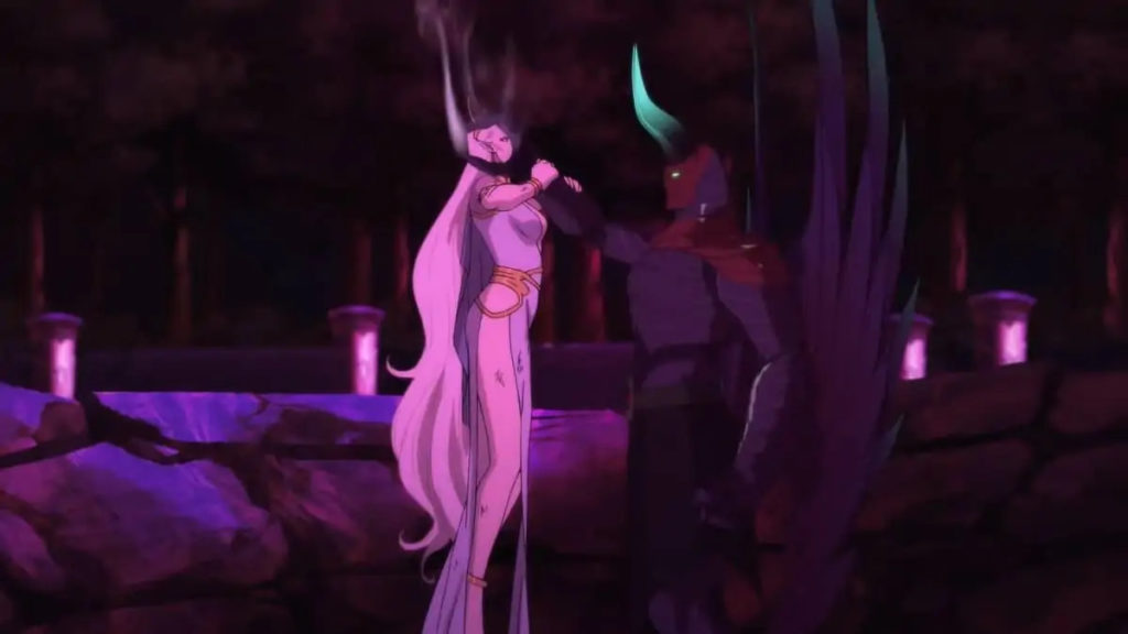 Terrorblade throwing down with Selemene 