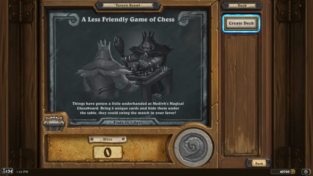 A Less Friendly Game of Chess Hearthstone Tavern Brawl decks!