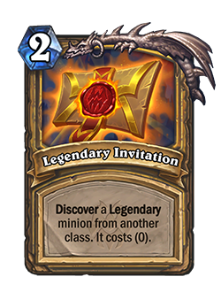 Hearthstone Paladin Buffs Patch - Legendary Invitation