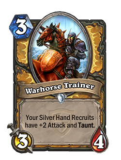 Hearthstone Paladin Buffs Patch - Warhorse Trainer