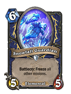 Snowfall Guardian Hearthstone nerfs patch 24.0.3

