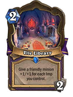 Vile Library Hearthstone nerfs patch 24.0.3