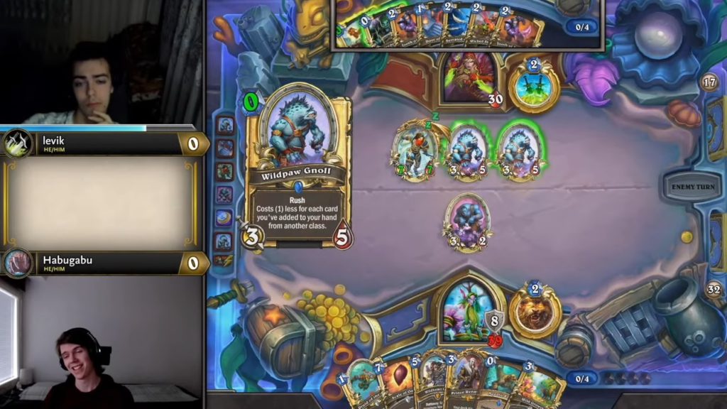 Levik versus Habugabu during Hearthstone Grandmasters Last Call Week 3