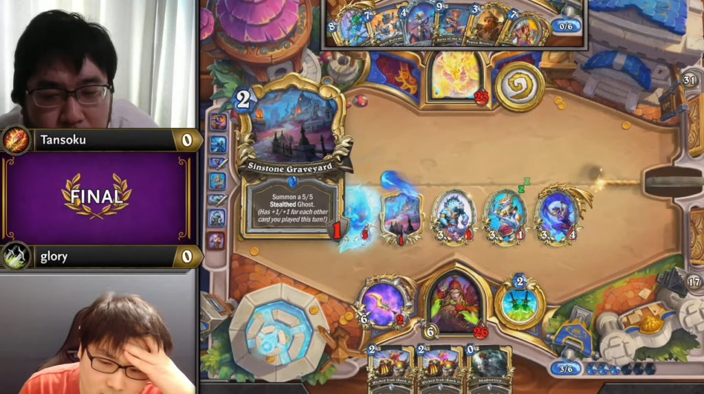Tansoku versus glory during Hearthstone Masters Tour Murder at Castle Nathria
