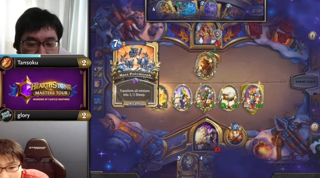 Tansoku wins the Hearthstone tournament