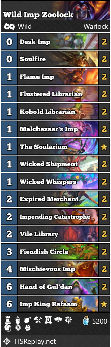 Imp Zoolock Hearthstone Wild Decks