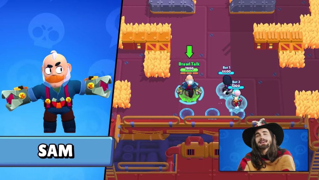 Sam, a new Chromatic Brawler, to join Brawl Stars in the next update