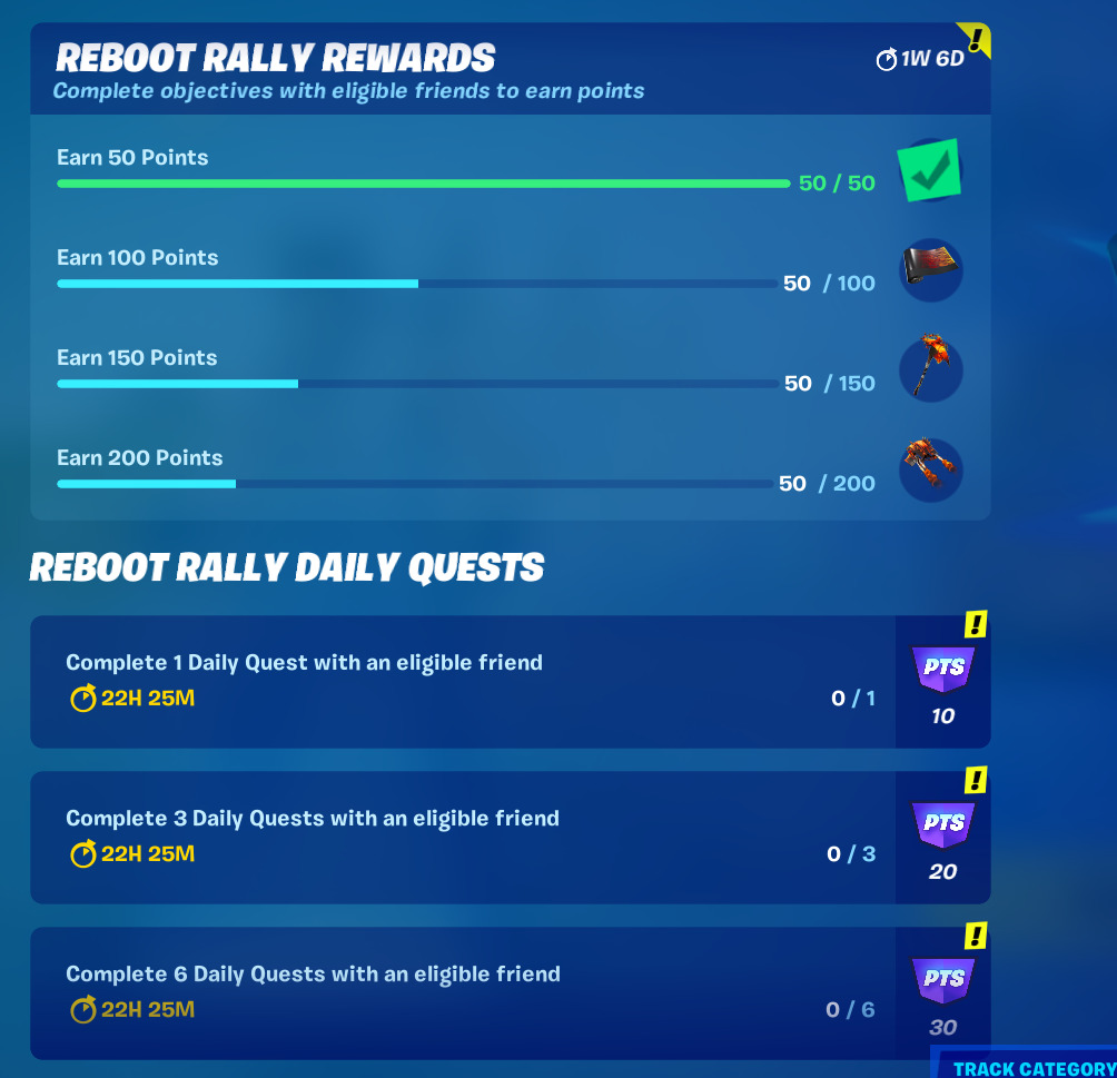 Fortnite Reboot Rally Quests