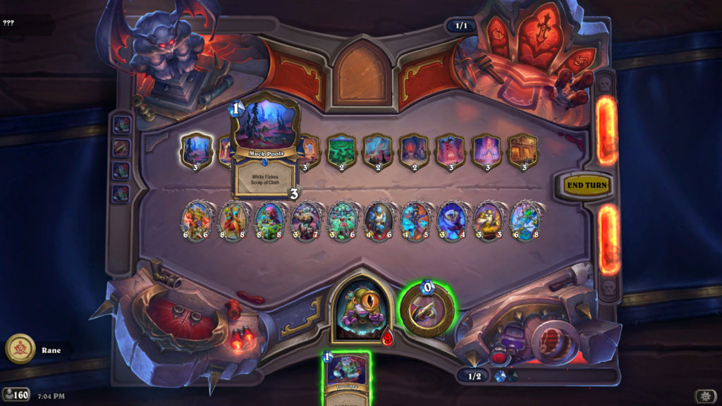 Castle Nathria Hearthtsone Miniset puzzle - Location Clues revealed by "Search for Clues" - Image via EsportsGG