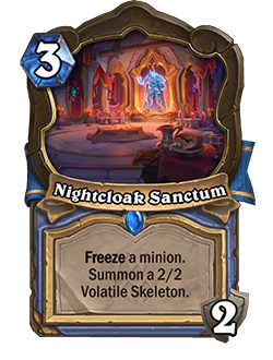 Hearthstone patch notes Nightcloak Sanctum
