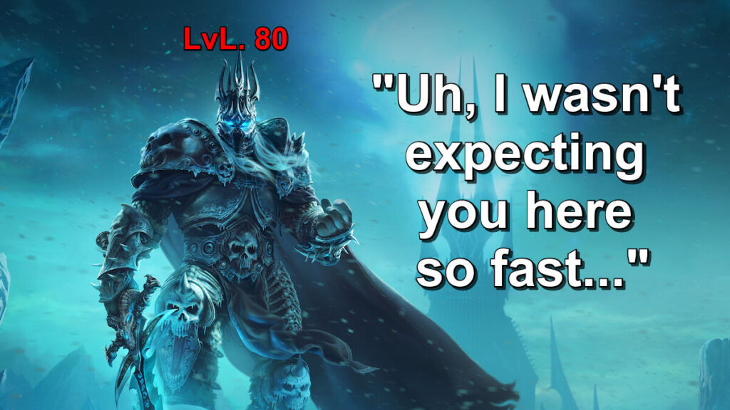 WoW player reaches max level in Wrath of the Lich King Classic in just 9 hours