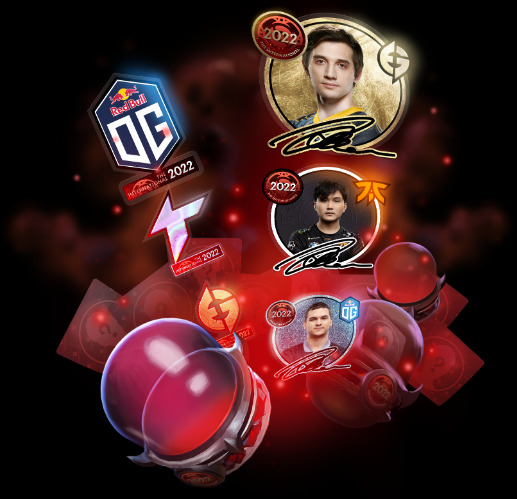 Dota 2 Sticker capsules
(via Dota 2 website)