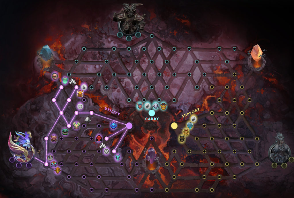 2022 Battle Pass cavern crawl. The three routes lead to three different cosmetics, which one will you aim for?