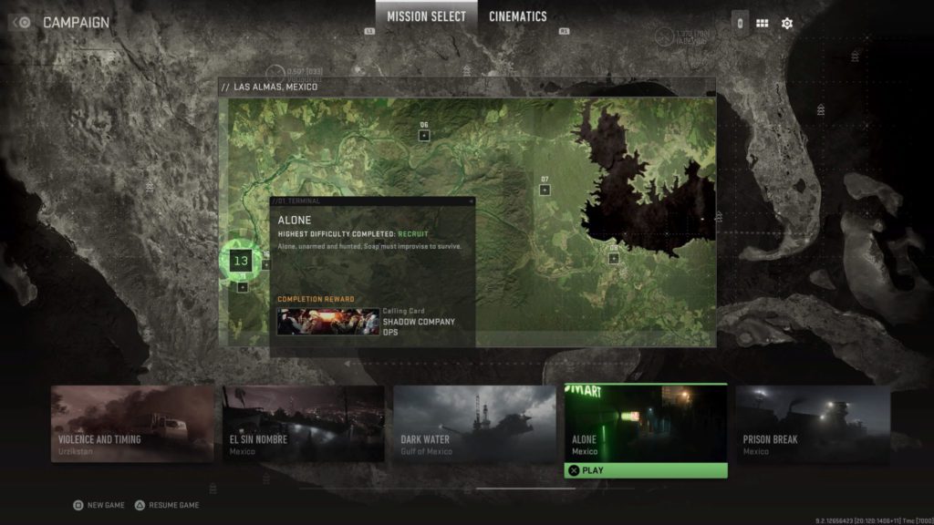 Alone is mission number 13.