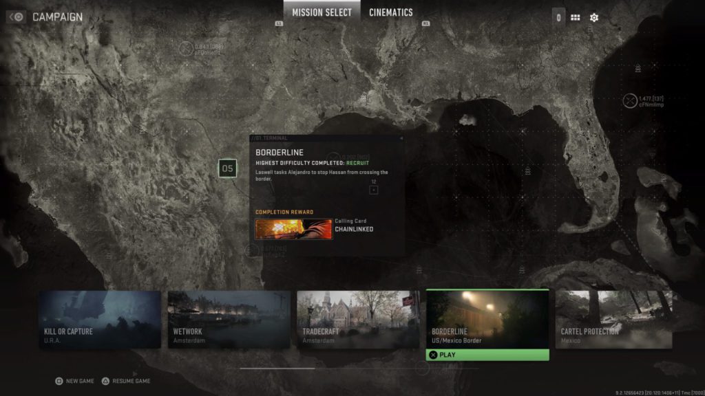 Borderline is the fifth of the 17 MW2 campaign missions.