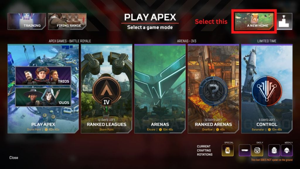 Players can access the teaser for the new map in Apex Legends Season 15 through the game mode selection screen.