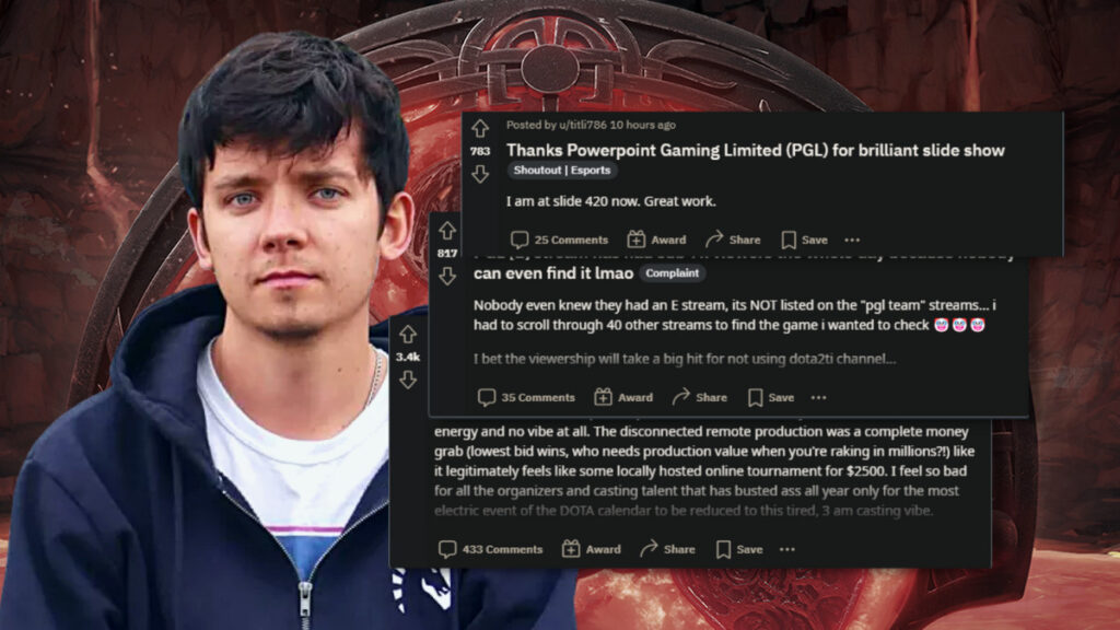 Actor and Liquid ambassador, Asa Butterfield is not happy with Valve’s TI11 production