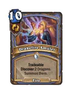 Hearthstone Tradeable Keyword - Drakefire Amulet
(Image via Blizzard)