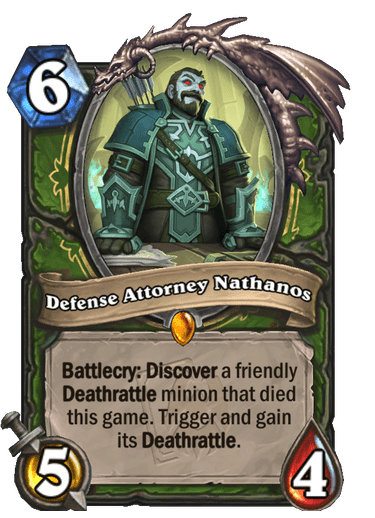 Defense Attorney Nathanos - Maw and Disorder legendary
Image by Blizzard