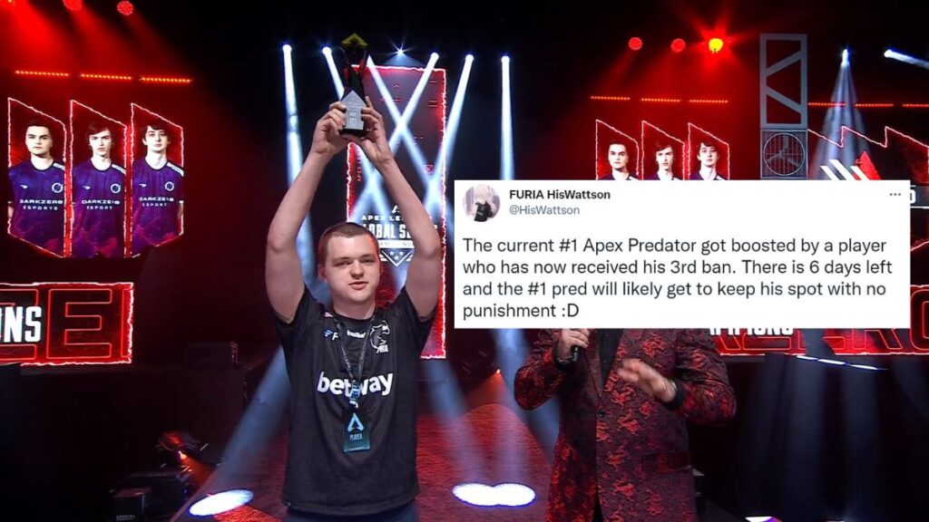 HisWattson accuses top-ranked Apex Predator of boosting