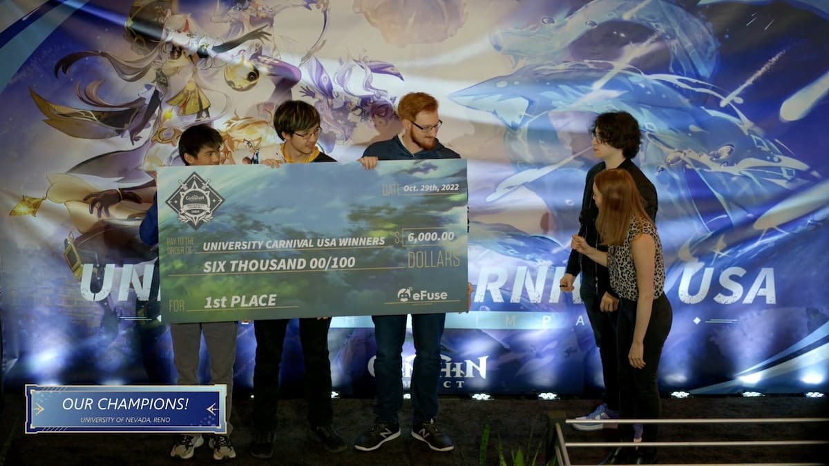 Genshin Impact University Carnival Recap: University of Nevada, Reno wins first Genshin Impact tournament in the United States
