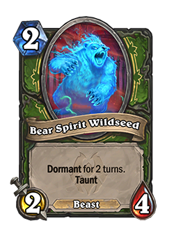 Hearthstone patch notes Bear Spirit Wildseed nerf