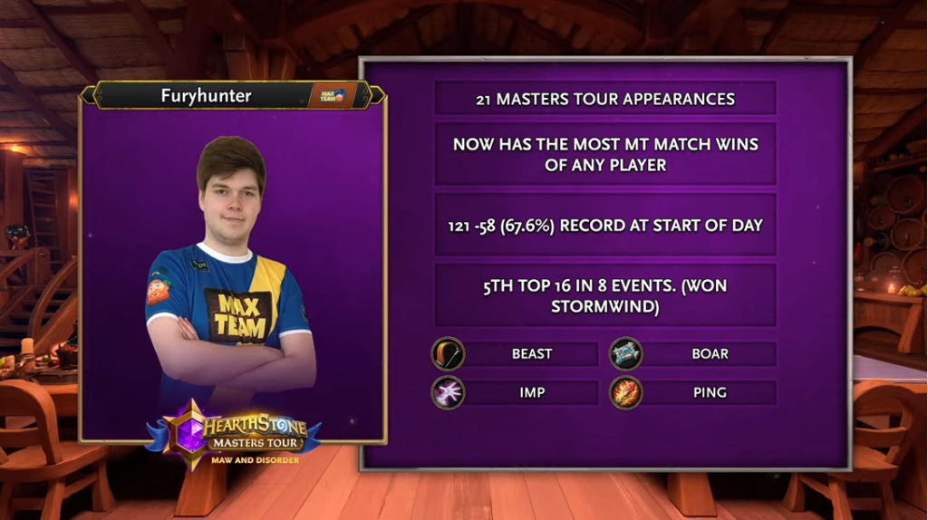 Furyhunter MT record - Image via Hearthstone Esports