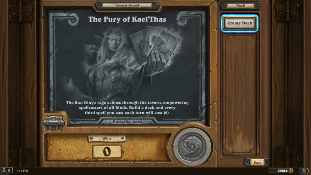 The Fury of Kael’Thas Hearthstone Tavern Brawl decks