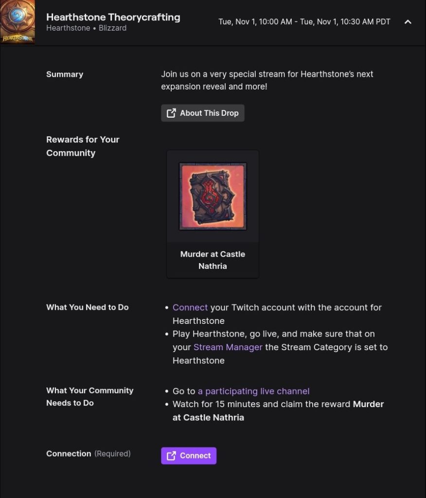 Hearthstone Twitch Drops announced - Image via Zeddy