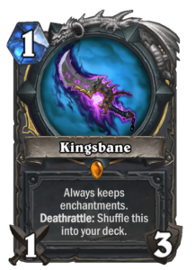 Kingsbane Hearthstone (Image via Blizzard)