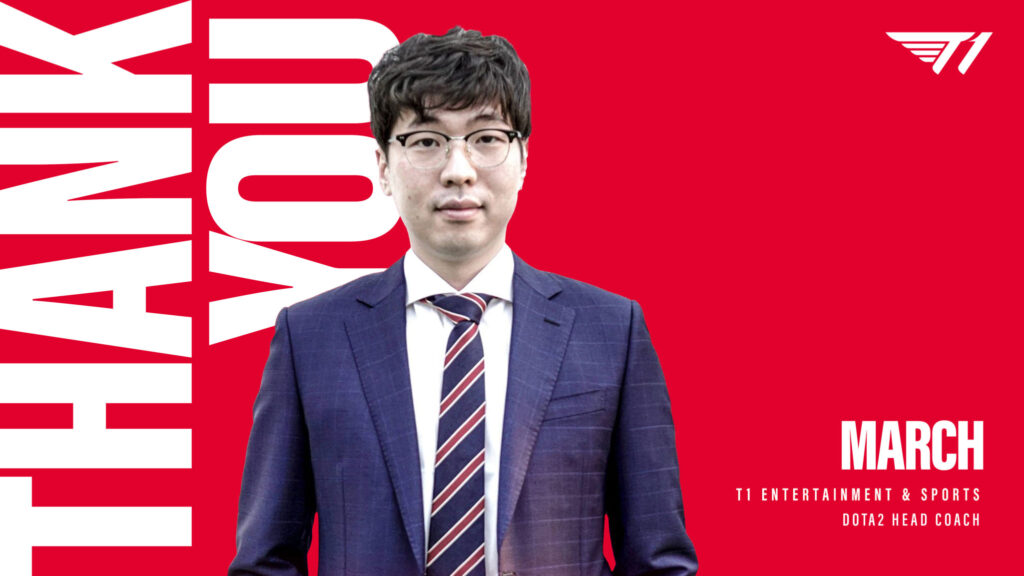 T1 Dota 2 starts to crack, coach March and support Xepher part ways
