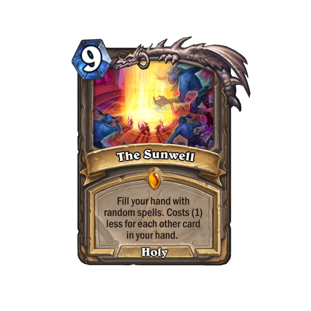 The Sunwell is Hearthstone's first neutral Legendary spell