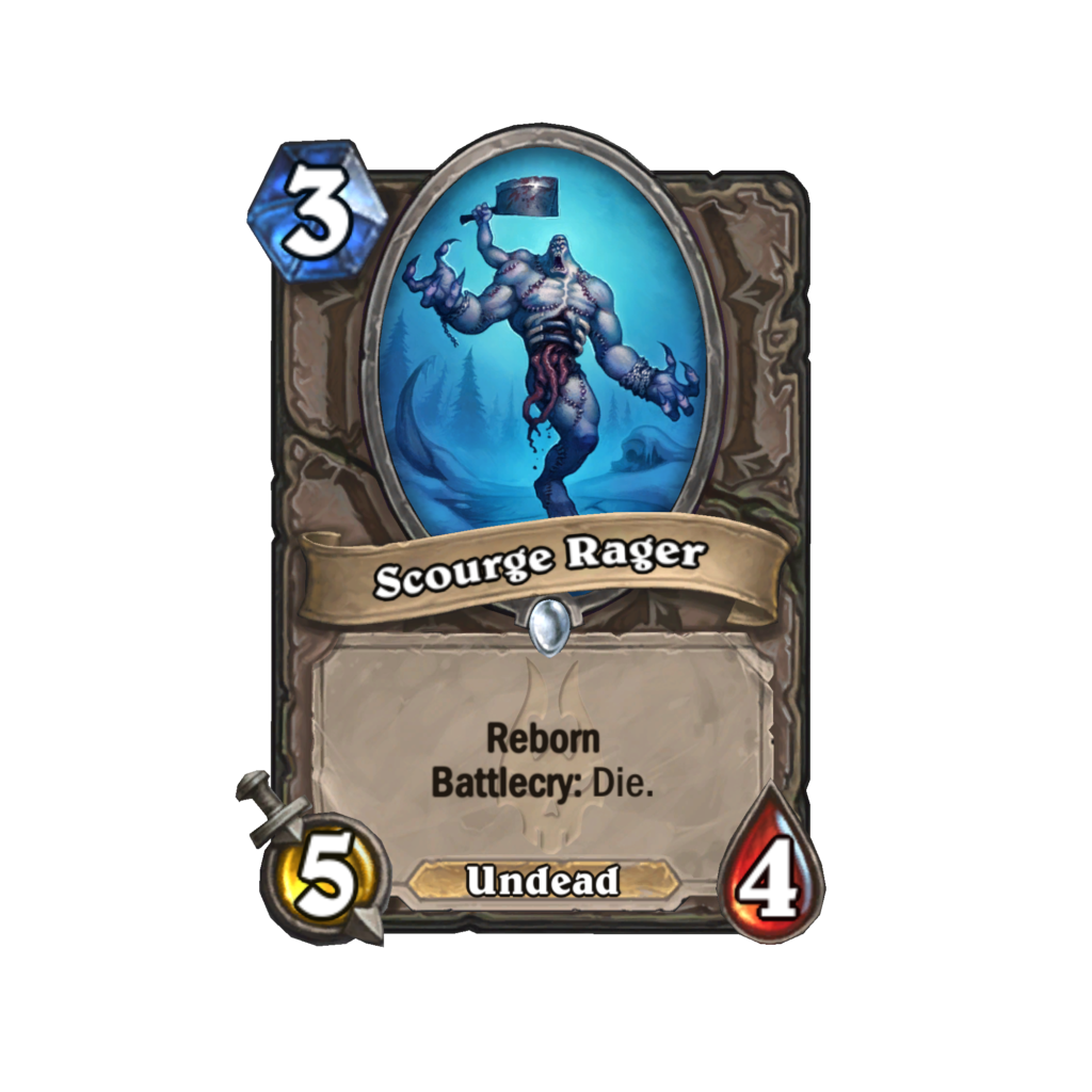 Scourge Rager features the Reborn keyword