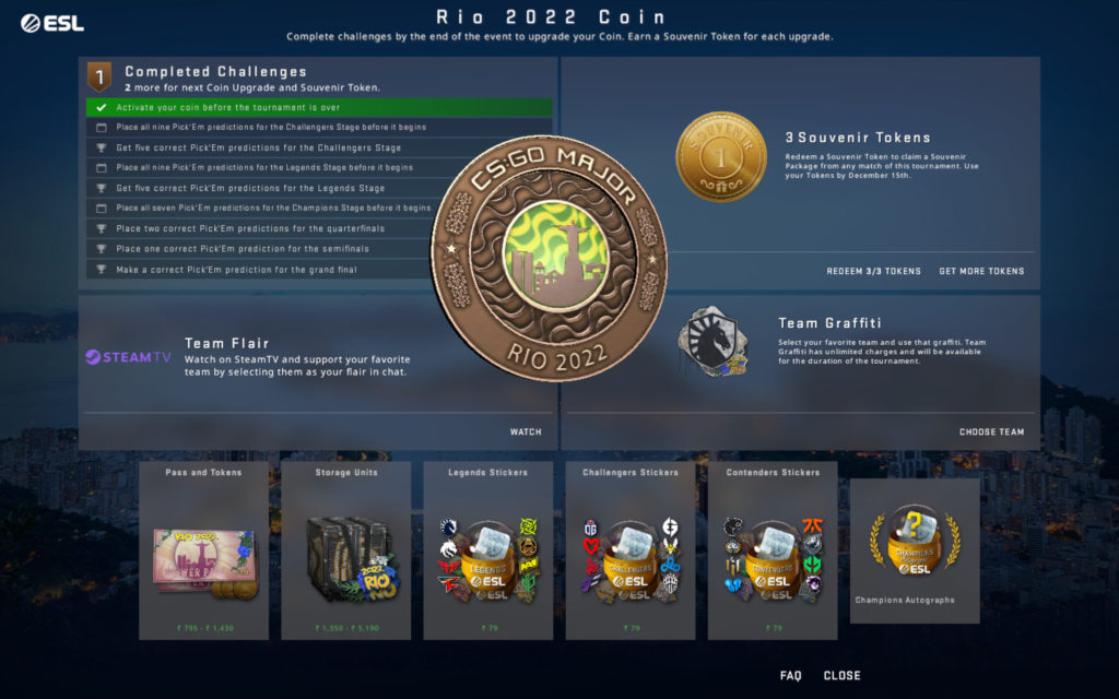 The IEM Rio Pickems Challenges