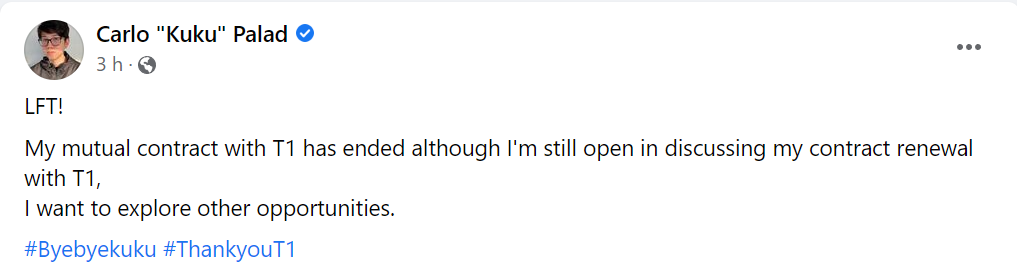 A screenshot of Kuku exploring new contract opportunities in Dota 2.