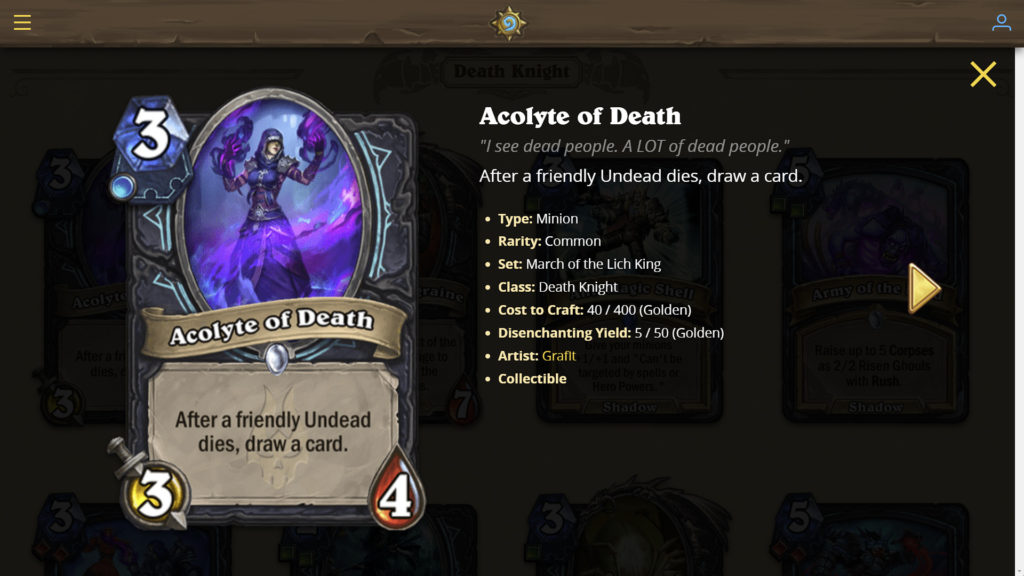 Acolyte of Death Easter egg March of the lich king
(Image via Blizzard)