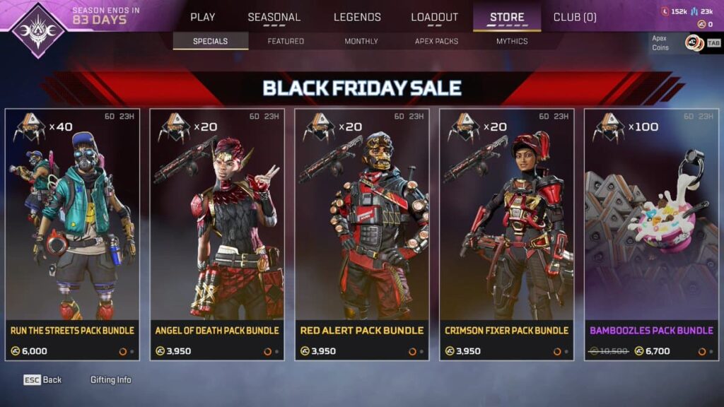 Apex Legends Black Friday sale is here with new exclusive skins